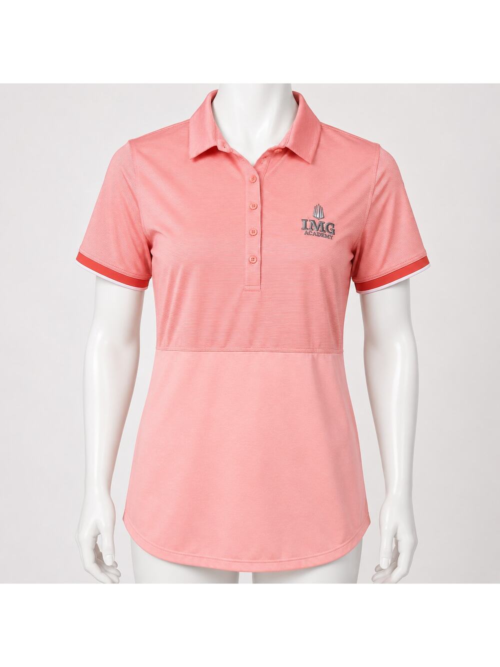 Under Armour IMG Academy Polo Shirt Women's Medium Pink Performance Golf